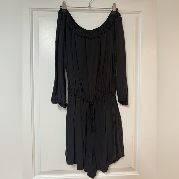 A&F Long Sleeve Black Romper- Size L - Picture 2 of 4
